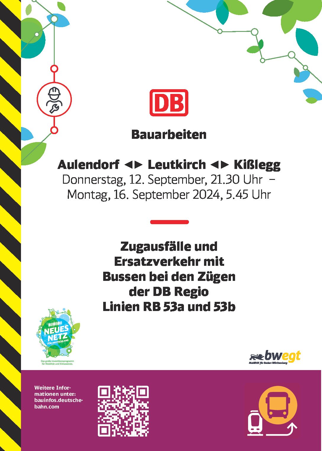 INFO der DB: Bauarbeiten