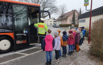 Schulwegtraining mit unseren Erstklässlerinnen und Erstklässlern