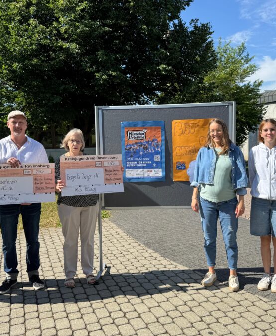 Spendenübergabe der Aktion Mitmachen Ehrensache