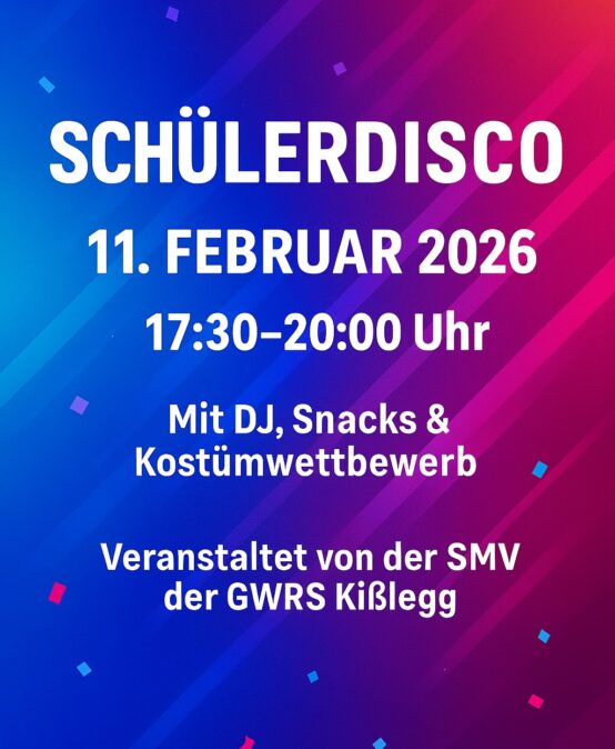 Schülerdisco am 11. Februar 2026