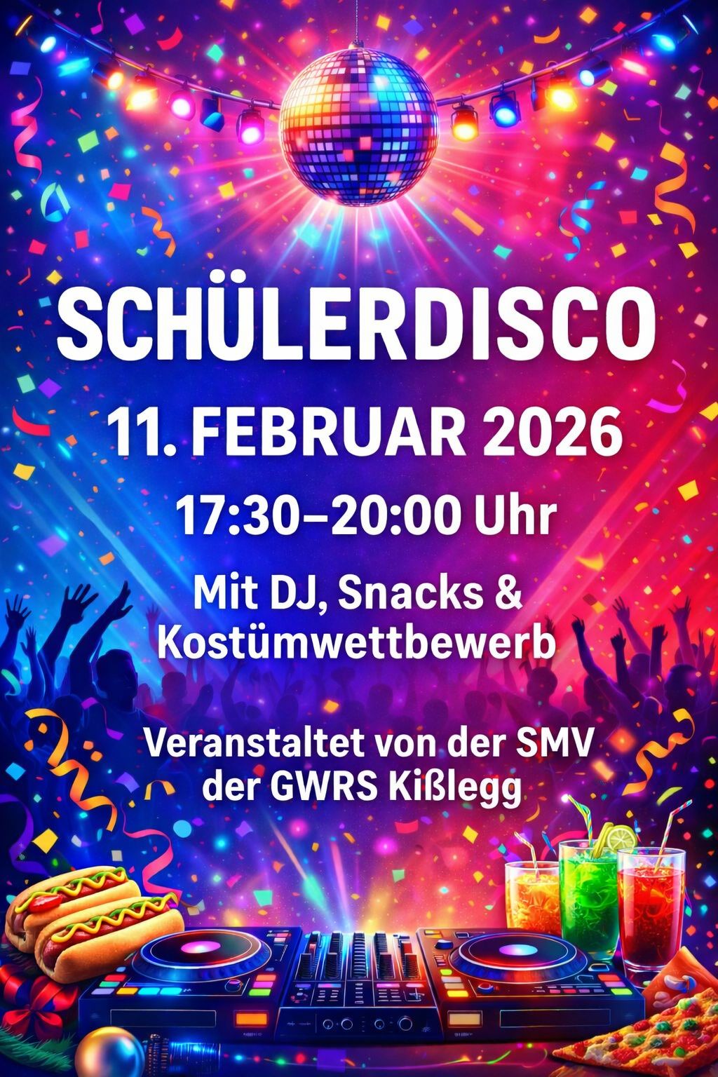 Schülerdisco am 11. Februar 2026