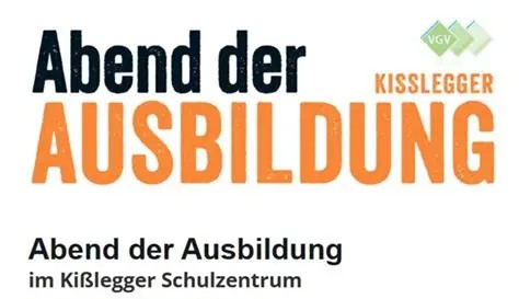 Einladung zum Kißlegger Abend der Ausbildung
